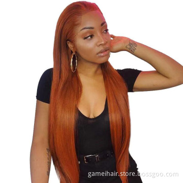 silky straight with bangs two color free full lace wig sample ash blonde ombre 613 human hair lace front wig